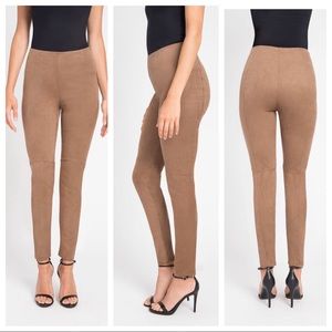 Lysse Hi-Waist Suede Latte Leggings